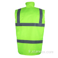 Travail de classe 2 personnalisé Hi vis de sécurité gilet